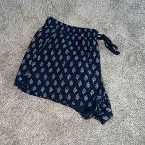 Blue pattern shorts. Size small.